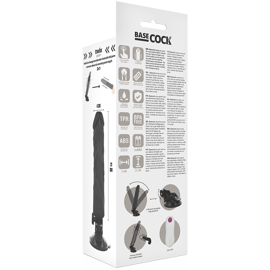 Basecock-Vibrator Realistic cu Telecomandă 21 cm 2 img 80047 eb45ebb1914a930da248aacbe209aaba 1