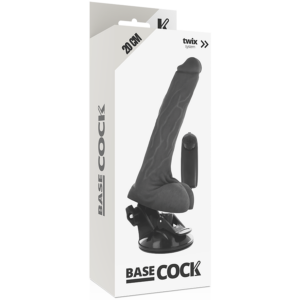 Basecock-Vibrator Realistic cu Telecomandă cu Fir și Testicule 8 Basecock-Vibrator Realistic cu Telecomandă cu Fir și Testicule - imagine 4