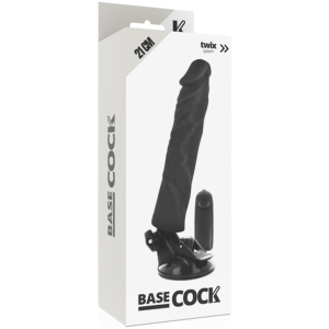Basecock-Vibrator Realist cu Telecomandă 21 cm, Natural/Negru-TPE 8 Basecock-Vibrator Realist cu Telecomandă 21 cm, Natural/Negru-TPE - imagine 4