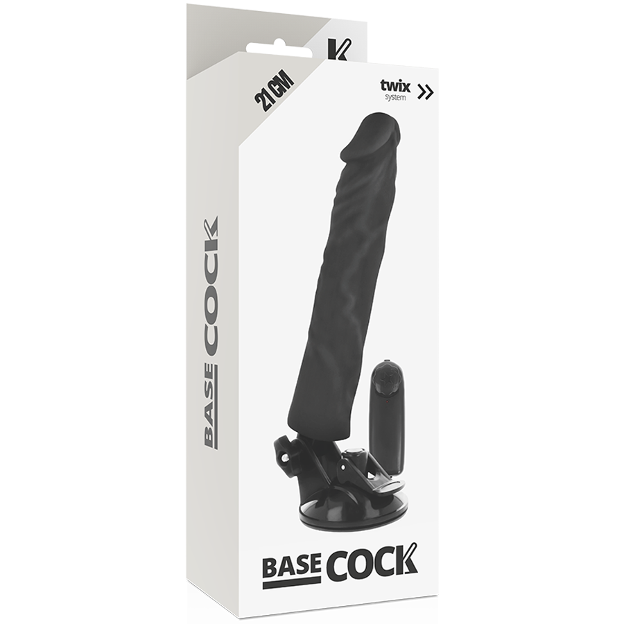 Basecock-Vibrator Realist cu Telecomandă 21 cm, Natural/Negru-TPE 3 img 80157 81e7a529bfcc63b7422a19997abfe253 1