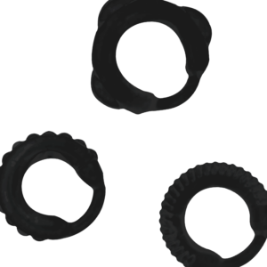 Addicted Toys - Set C-ring Negru - imagine 5