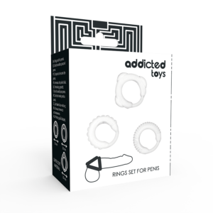 Addicted Toys - Set de Inele C Transparente - imagine 3