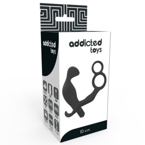 Addicted Toys-Dop Anal cu Inele Duble pentru Penis și Testicule · Accesorii BDSM (imaginea 3)