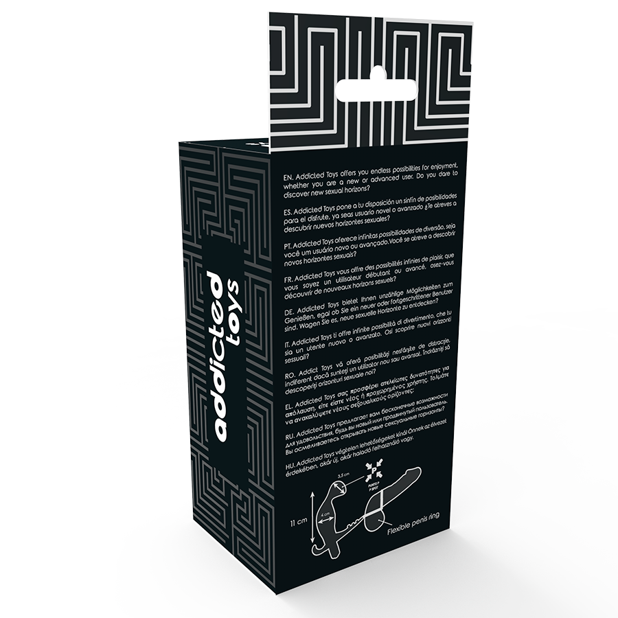 Addicted Toys-Dop Anal cu Inele Duble pentru Penis și Testicule 2 Addicted Toys-Dop Anal cu Inele Duble pentru Penis și Testicule · Accesorii BDSM (imaginea 2)