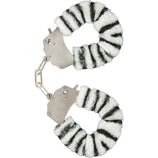 Toyjoy-Manșete Bondage Pufoase Zebra-Metal 1 img 82662 93b39f5441bb751b697bfc7038cdaa58 1