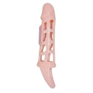 Baile For Him-Husă Extender Penis cu Vibrație si Curea Naturală - imagine 1