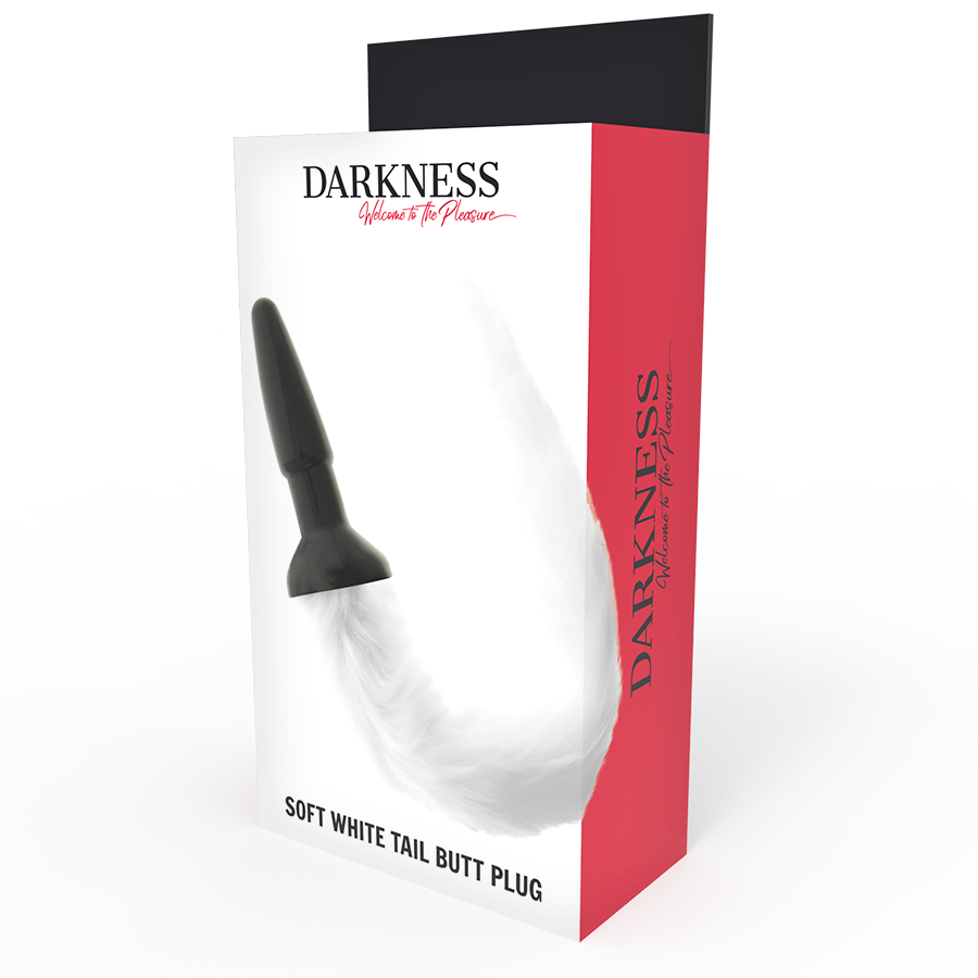 Darkness Anal-Darkness Plug Anal din Silicon cu Coada Albă 3 img 83894 0786c826b4b52b0822c877da747844bd 1