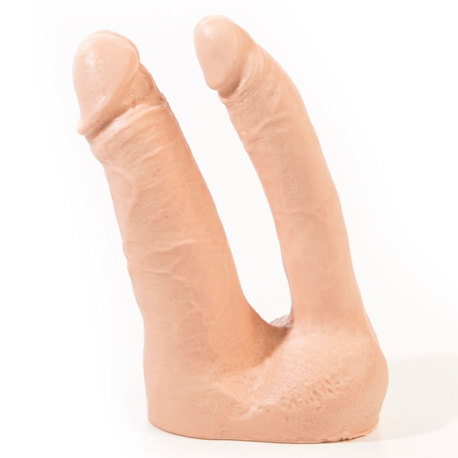 Pink Room-Arthus Dublu Dildo Realist Flesh 17CM/15.5CM-Ventuza 1 img 85750 43649359f5110bb2f000dab74fe69f67 1