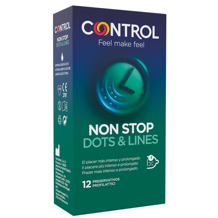 Control Condoms-Nonstop Puncte și Dungi Prezervative 12 Bucăți 1 img 85954 9c53a4fee76dc1788569bf12c850bf12 1