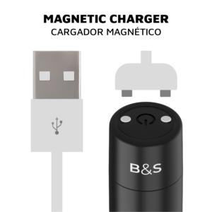 Black&silver-Bala Magnetică Vibratoare Kernex 2 Negru-Silicon 9 Black&silver-Bala Magnetică Vibratoare Kernex 2 Negru-Silicon - imagine 3
