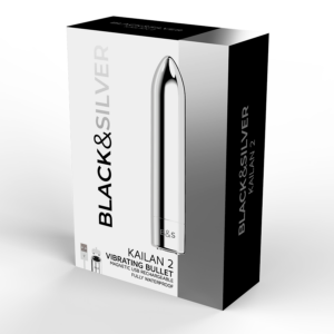 Black&silver-Kailan 2 Silver Vibrating Magnetic Bullet-Silicon 10 Black&silver-Kailan 2 Silver Vibrating Magnetic Bullet-Silicon - imagine 4