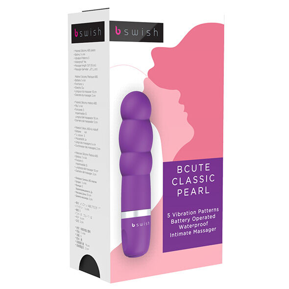 B Swish-Bcute Clasic Perlă Lila-Silicon, Waterproof · Vibratoare (imaginea 5)