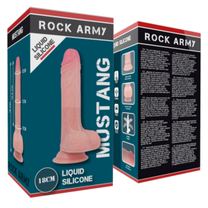 Rock Army-Silicon Lichid Premium Mustang Realistic 18 cm 12 Rock Army-Silicon Lichid Premium Mustang Realistic 18 cm - imagine 5