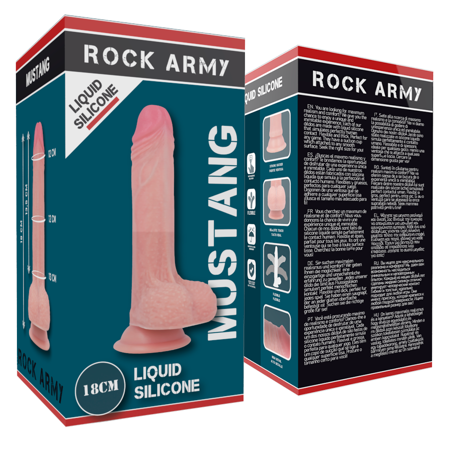 Rock Army-Silicon Lichid Premium Mustang Realistic 18 cm 5 img 87406 b282818e042b1fb444f13f122cb1c4ff 1
