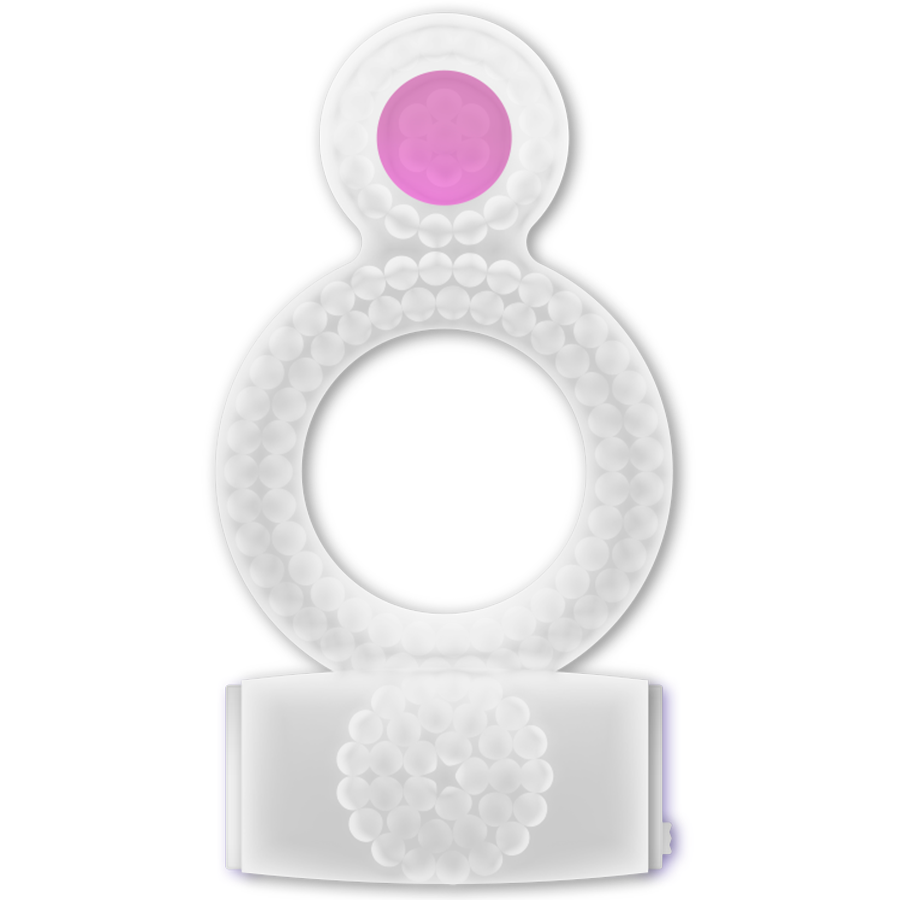 Casual Love-Inel Vibrator Dublu pentru Plăcere, Transparent-TPR 1 img 87906 50a5f92698bf72194a5aa2504bcad904 1