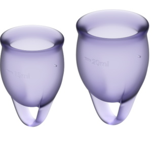Satisfyer Menstrual Cups-Feel Confident Cupă Menstruală Mov 15 + 2 Satisfyer Menstrual Cups-Feel Confident Cupă Menstruală Mov 15 + - imagine 1