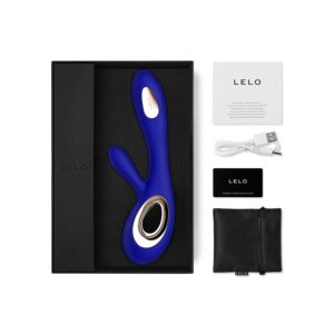 Lelo-Soraya Wave Vibrator Rabbit Midnight Blue-Silicon - imagine 4