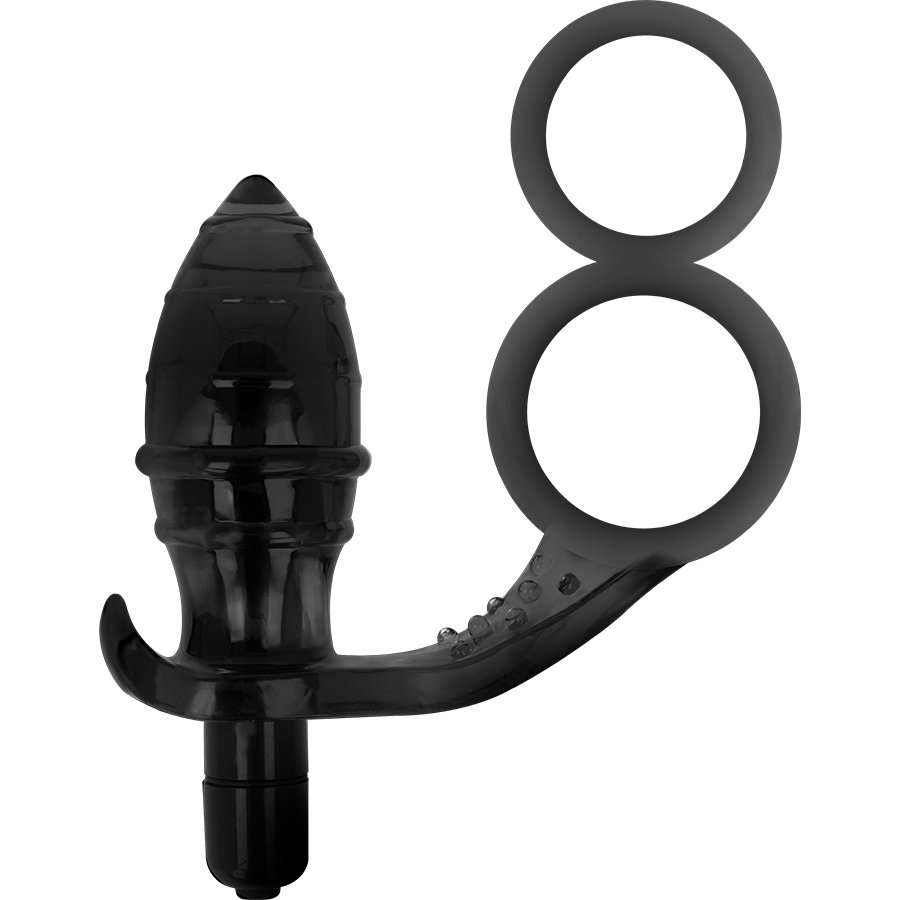 Addicted Toys-Plug Anal cu Dublu Inel Negru-TPR 3 img 89022 1f1bc29af41789c3090856161313d5a2 1