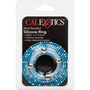 Calexotics-Inel din Silicon cu Mărgele din Oțel L - imagine 3