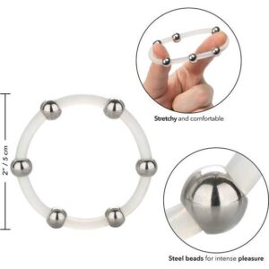 Calexotics-Inel din Silicon cu Mărgele de Oțel Xl - imagine 4