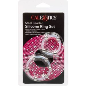 Calexotics-Set de Inele din Silicon cu Mărgele de Oțel 7 Calexotics-Set de Inele din Silicon cu Mărgele de Oțel - imagine 3