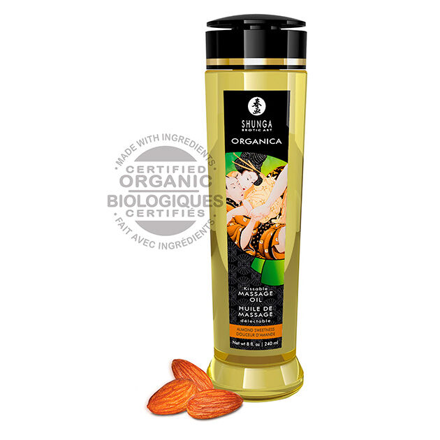 Shunga - Ulei de Masaj Organic Migdale 240 ml 1 img 89193 fc16ebe2f25153b577cb708c92020176 1