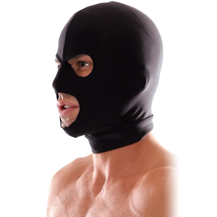Fetish Fantasy Series-Cagula Spandex cu 3 Gauri 1 img 89464 7a116a53ecc60af7d183df807e678bc0 1
