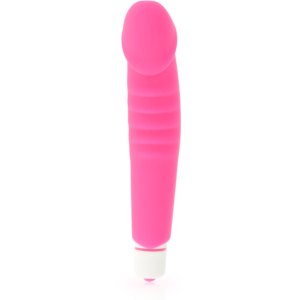 Dolce Vita-Vibrator Plăcere Realistă Roz din Silicon-7 Trepte - imagine 3