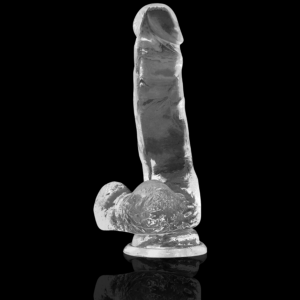 X Ray-Clear Cock cu Balls 18.5 cm -o- 3.8 cm-Jelly, Ventuza - imagine 7