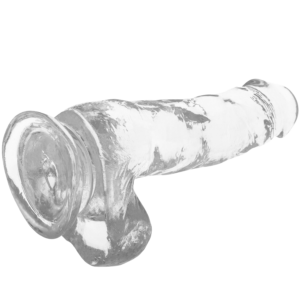 X Ray-Clear Cock cu Balls 18.5 cm -o- 3.8 cm-Jelly, Ventuza - imagine 4