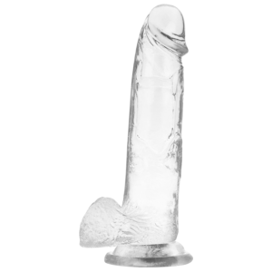 X Ray - Dildo Transparent cu Testicule 22 cm -o- 4.6 cm - imagine 6