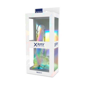 X Ray-Clear Cock cu Balls 18.5 cm -o- 3.8 cm-Jelly, Ventuza - imagine 3