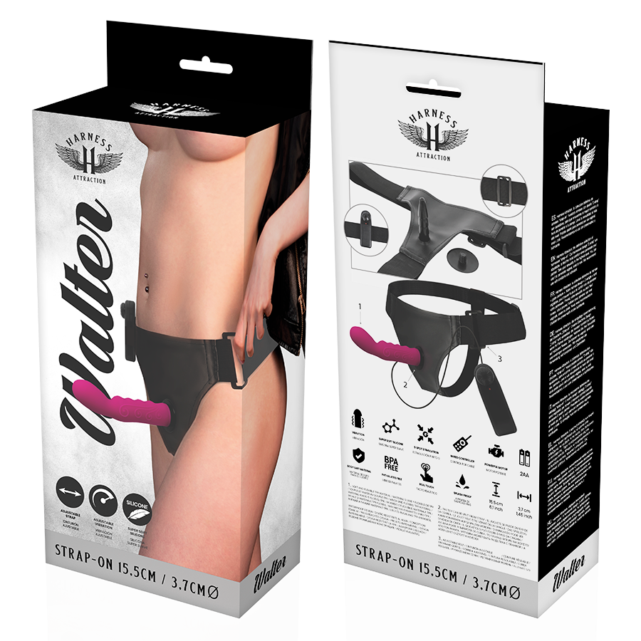 Harness Attraction-Rnes Walter cu Vibrație 15.5 cm -o- 3.7 cm-TPR 5 Harness Attraction-Rnes Walter cu Vibrație 15.5 cm -o- 3.7 cm-TPR · Strapon & Harness (imaginea 5)