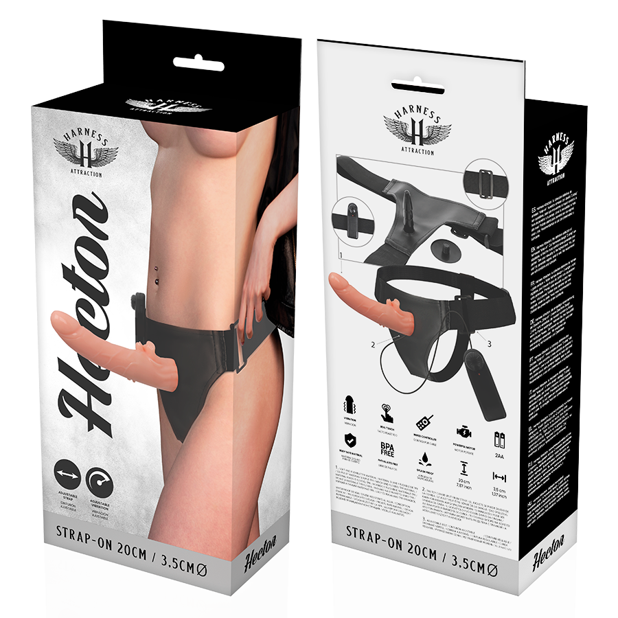 Harness Attraction-Rnes Vibrator Hector 20 cm -o- 3.5 cm-TPR 4 img 89905 66873c0f1e2b99b1b9f5f8759f477b1e 1