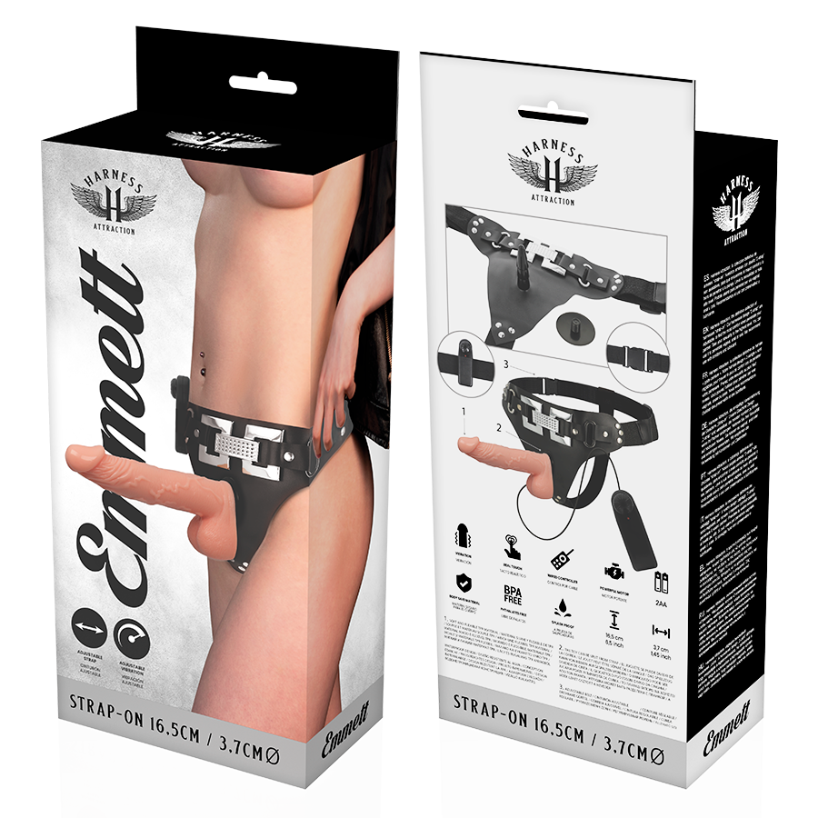Harness Attraction-Rnes Emmett Vibrator Realist 16.5 cm -o- 3.7 cm 5 Harness Attraction-Rnes Emmett Vibrator Realist 16.5 cm -o- 3.7 cm · Strapon & Harness (imaginea 5)