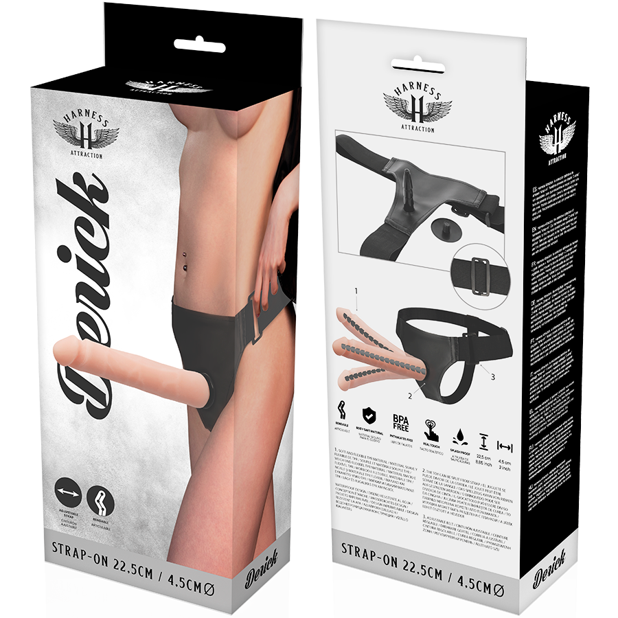Harness Attraction-Derick Articulable Flesh 22.5 cm -o- 4.5 cm-TPR 4 Harness Attraction-Derick Articulable Flesh 22.5 cm -o- 4.5 cm-TPR · Strapon & Harness (imaginea 4)
