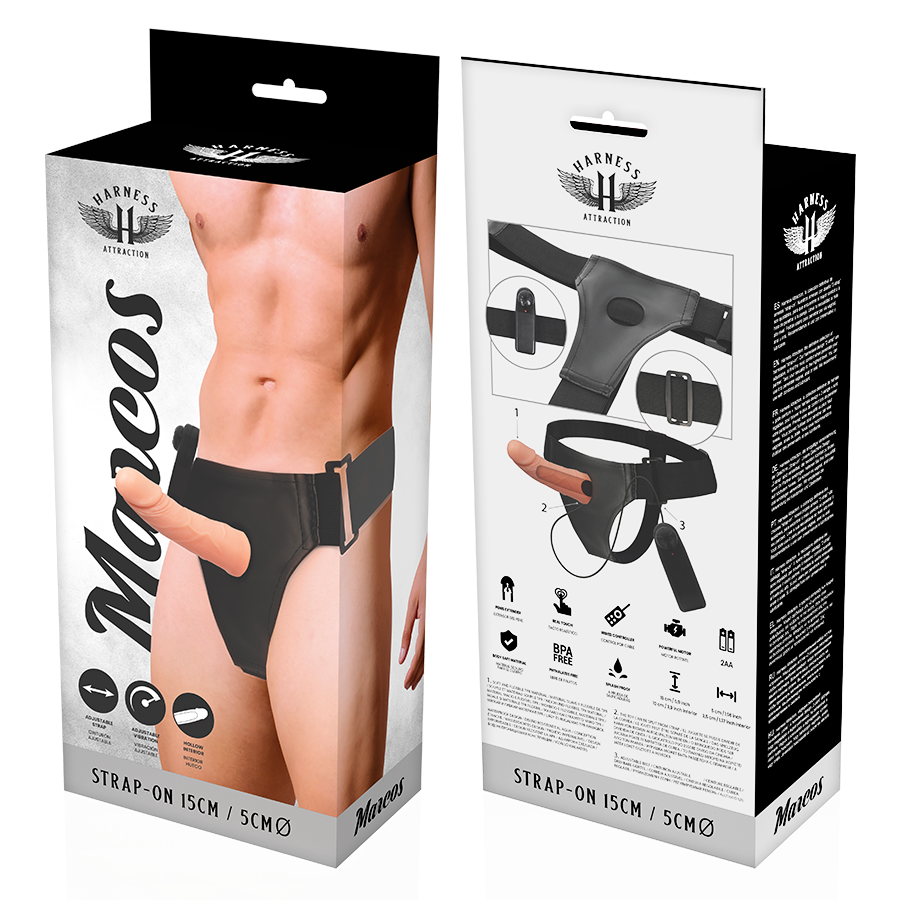 Harness Attraction-Rnes Cadru Gol cu Vibrator 15 cm -o- 5 cm-TPR 3 img 90009 498da57efa2269f098509183108453a0 1