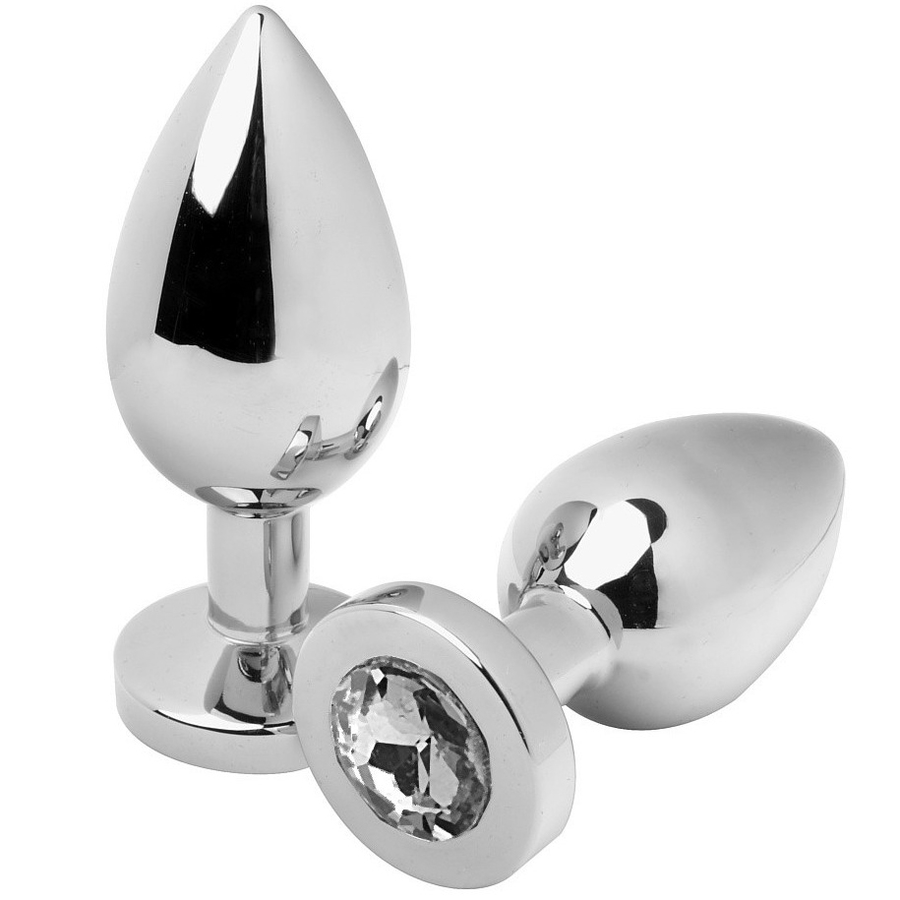 Metal Hard-Plug Anal Diamond Transparent Mic 5.71CM-Waterproof 1 Metal Hard-Plug Anal Diamond Transparent Mic 5.71CM-Waterproof · Accesorii BDSM