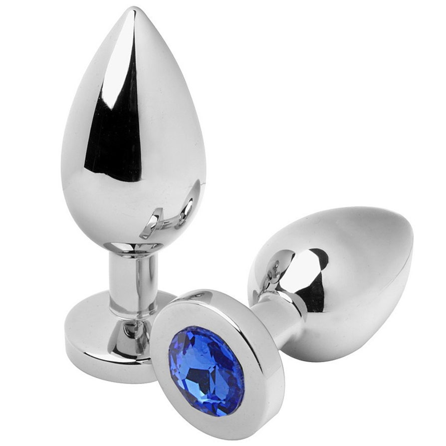 Metal Hard-Plug Anal Diamond Blue Medium 7.62CM-Waterproof 1 img 90249 63ca864e34791d7ac7cf545e68708576 1