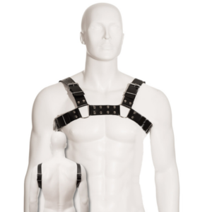 Leather Body-Ham Black Bull Dog din Piele pentru Bărbați - imagine 2
