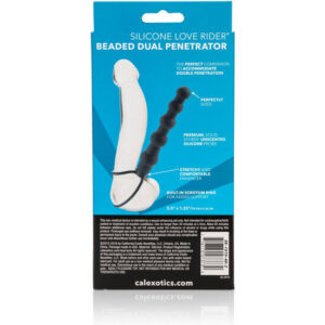 Calexotics-Penetrator Dublu cu Mărgele Negru-Silicon 6 Calexotics-Penetrator Dublu cu Mărgele Negru-Silicon - imagine 3