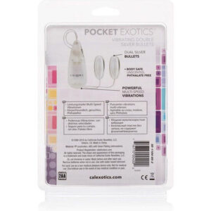 Calexotics-Duo Gloanțe Vibratoare Argintii-ABS 6 Calexotics-Duo Gloanțe Vibratoare Argintii-ABS - imagine 2