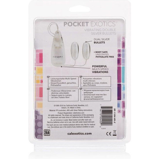 Calexotics-Duo Gloanțe Vibratoare Argintii-ABS 2 img 90561 0fcfd0e3c40d4bc4dd3a023a420f8aee 1