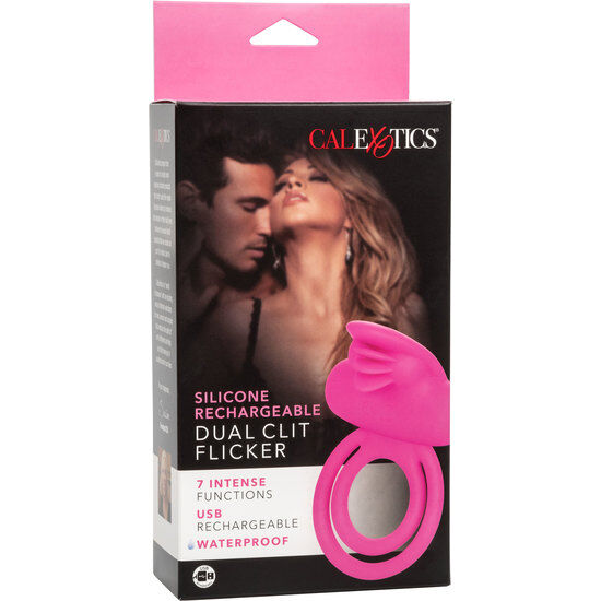 Calexotics-Inel Dublu Vibrator cu Stimulator · Inele & Mansoane Penis (imaginea 4)