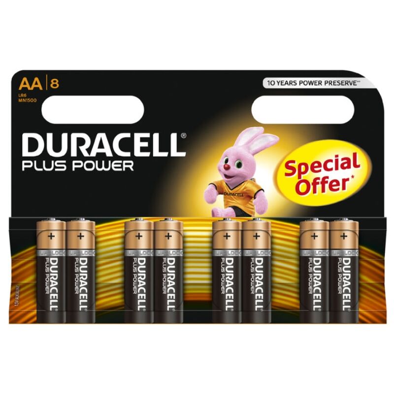 Duracell-Plus Power Baterii Aa LR6 8 Bucăți 1 img 91195 23f949740855bd61f2fdc7eea284ea93 1