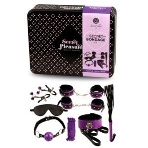 Secretplay 100% Fetish-Bdsm Set 8PCS Purble/Black-Piele Ecologica 6 Secretplay 100% Fetish-Bdsm Set 8PCS Purble/Black-Piele Ecologica - imagine 3