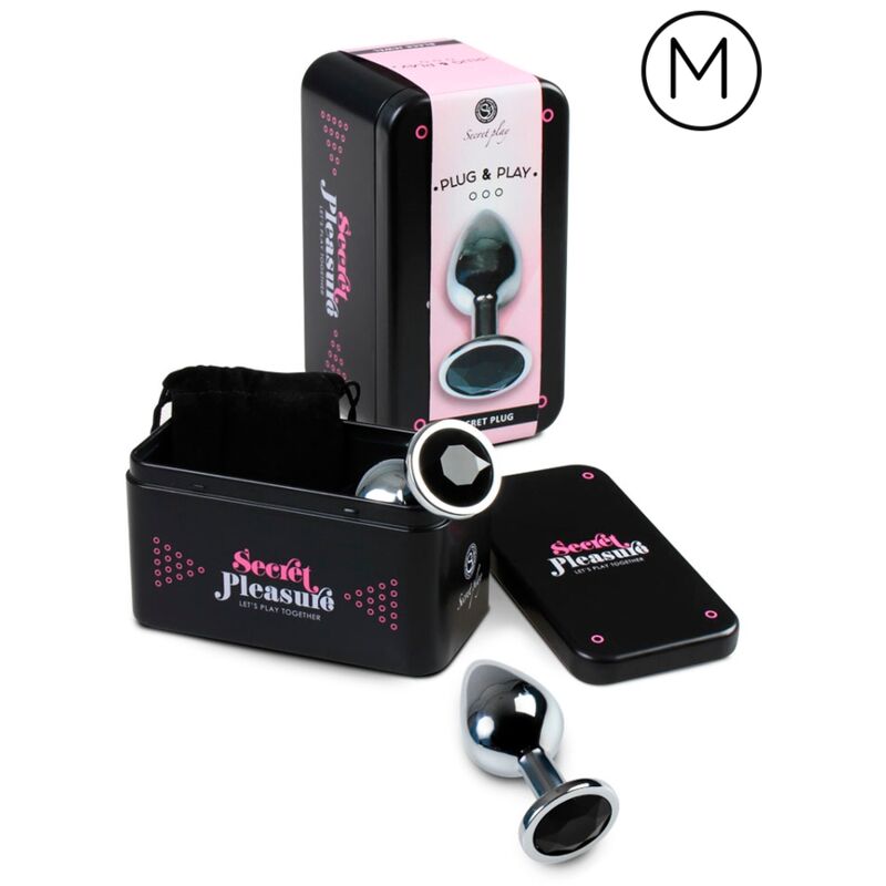 Secretplay Toys-Plug Anal Negru M-Metal 2 img 91344 b426ea32df62db3a938f5deddcea4e2d 1