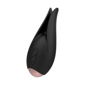Coquette Toys-Stimulator Clitoridian Negru/Floare Aurie-Silicon 12 Coquette Toys-Stimulator Clitoridian Negru/Floare Aurie-Silicon - imagine 3