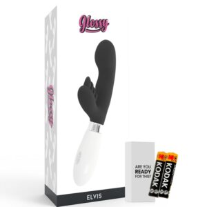 Glossy-Elvis Rabbit Black-Silicon, 10 Trepte, Rotatie - imagine 7