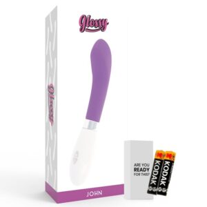 Glossy-John Vibrator Purple-Silicon, 10 Trepte, Waterproof 13 Glossy-John Vibrator Purple-Silicon, 10 Trepte, Waterproof - imagine 6